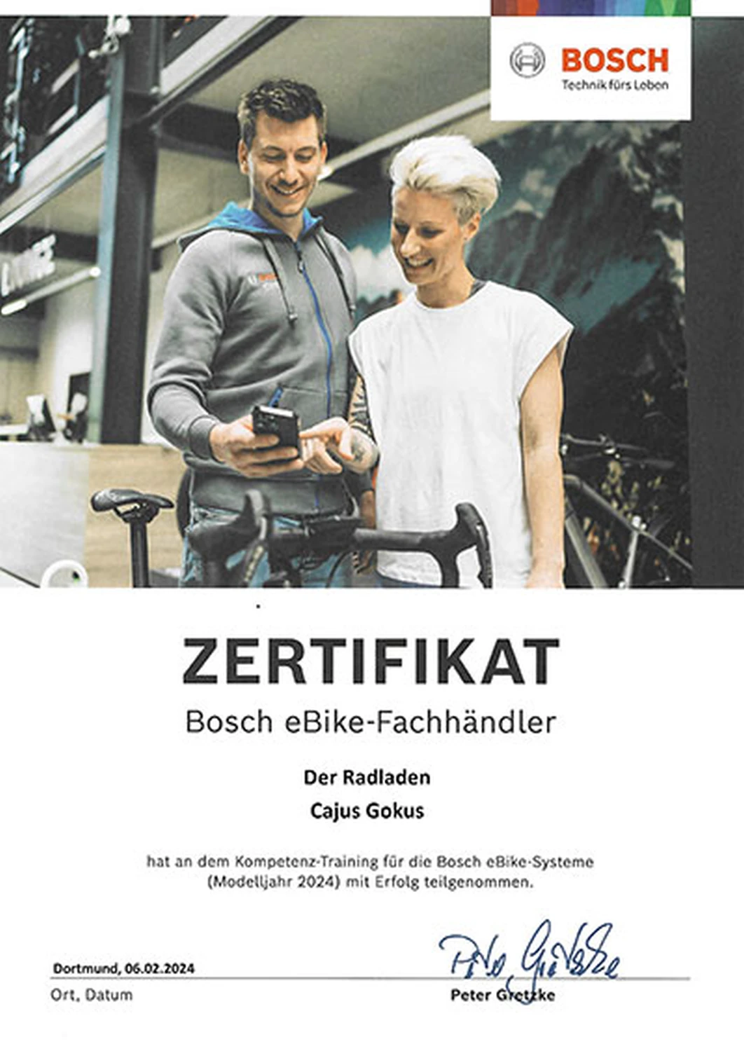 Zertifikate von Profis von Der Radladen Bergneustadt